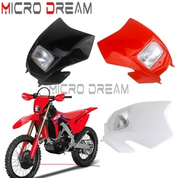 Front Headlight Mask Motocross Supermoto Enduro Headlight Fairing Plastic For Honda CRF150F CRF230F CRF 230F 150F 250 300 450