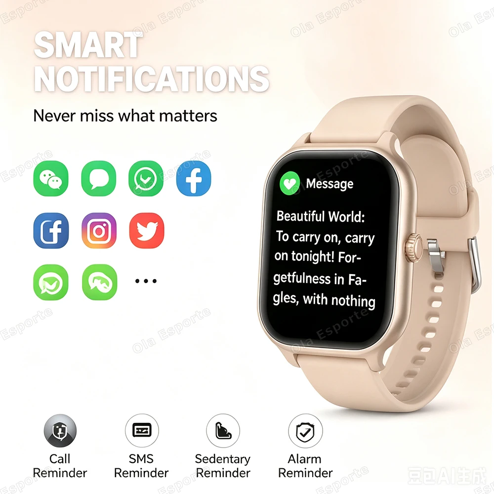 Sport-Smartwatch 2026 Neu für Männer und Frauen HD Bluetooth-Anruf Herzfrequenz-Aktivitäts-Tracking Fitness-Smartwatch für Urlaubsgeschenke Ht30 – Detail 5