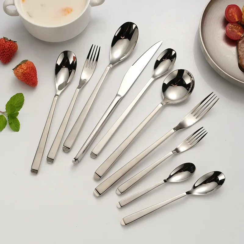 

Silver Sable Nordic 304 stainless steel western knife, fork, spoon, chopsticks of household tableware, steak knife and fork set