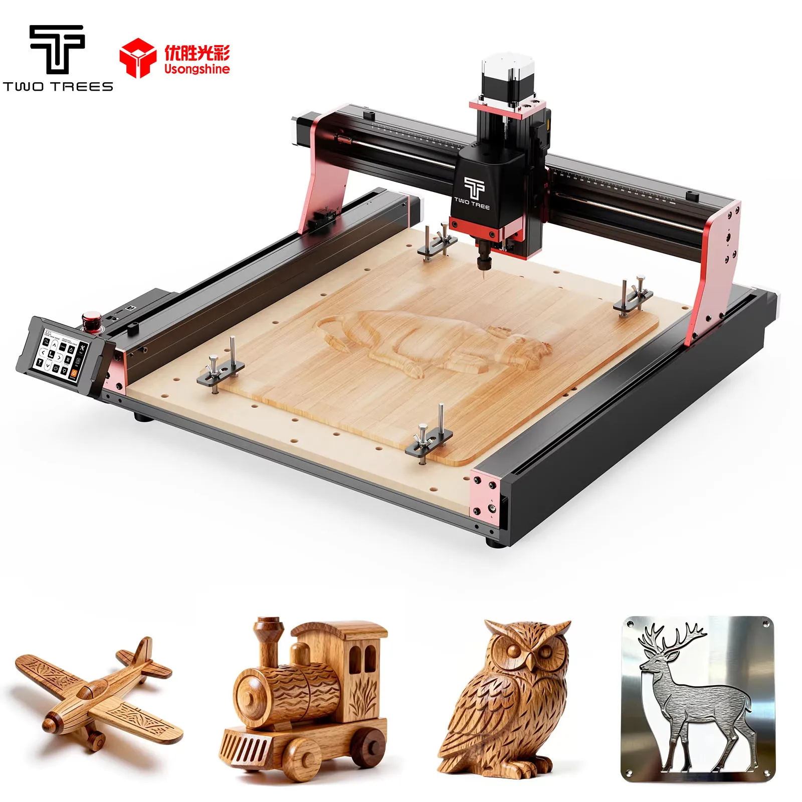 

TwoTrees-TTC450 Professional CNC Laser Engraving and Cutting Machine, Engraver, GRBL Control System, DIY Woodworking Creations