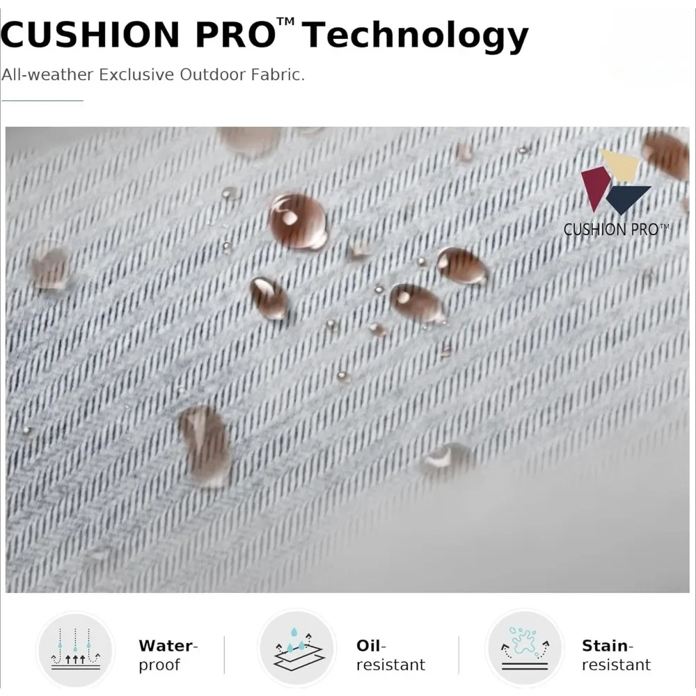 4 Pieces Patio Conversation Set, 45 Rectangular Propane Fire Table, 3-Seat Sofa, 2 Swivel Chair, All Weather Metal Furniture Set