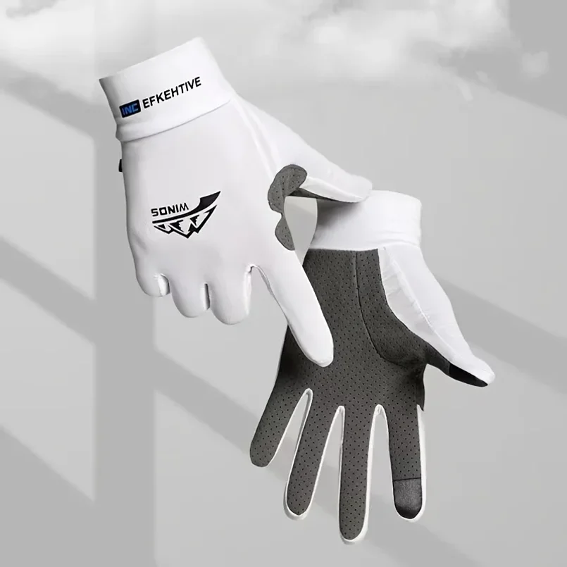 Image of Motorrad-Sonnenschutzhandschuhe, Angelhandschuhe für Herren und Damen, dünn und atmungsaktiv, vollständig passende Eisreithandschuhe, Sommerhandschuhe