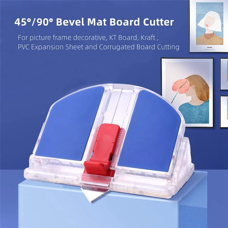 Mat Cutter 45 & 90 Degree Bevel Mat Board Cutter Beveled Cut Tool for Art Picture Framing Foam Board Card Board 1PCS G