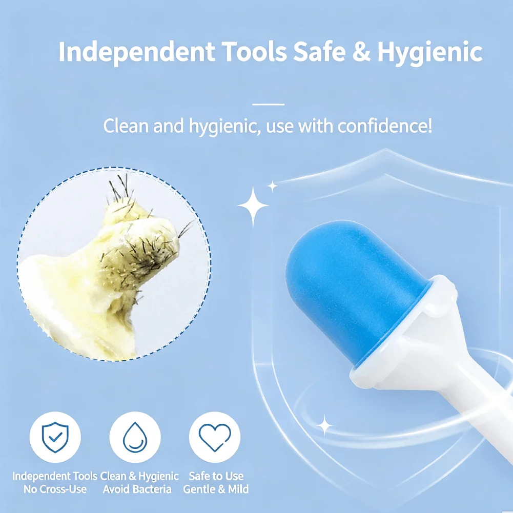 10/20/30PCS Disposable Sanitary Nose Wax Applicator Sticks Painless Nose Hair Removal Beeswax Accessory for Nose Wax Kit