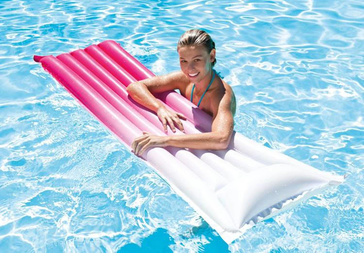 2019 new style PVC Dual Air  beach  inflatable  water pool float mattress