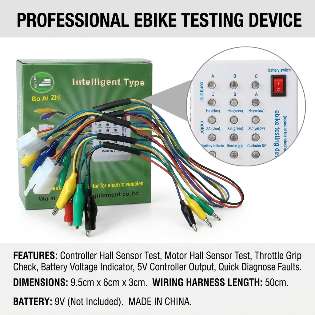 Brushless Motor Tester for Electro Car E-Bike Scooter - Controller Tester Tool