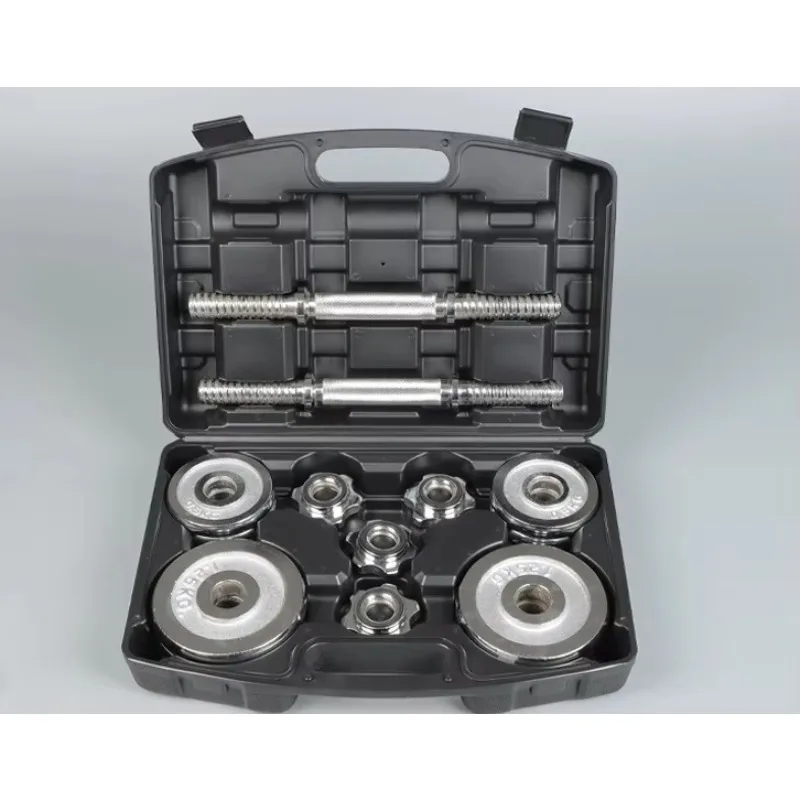 YTYIN المحمولة 15 كجم مجموعة صناديق الدمبل مع الحديد الكهربائي سطح الصلب لكمال الأجسام المنزلية للاستخدام المنزلي