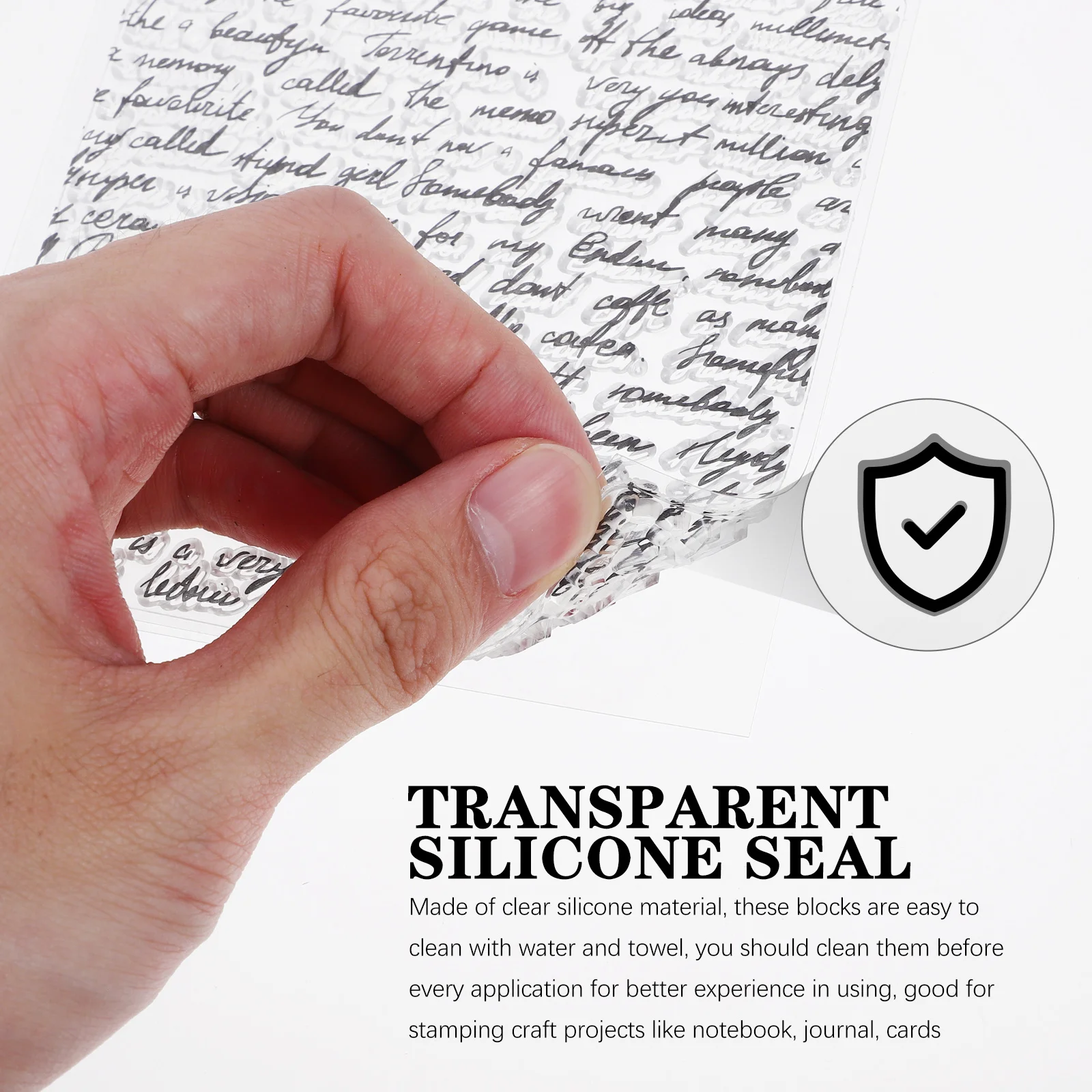 

Silicone Clear Stamp Set DIY Scrapbooking Cling Transparent Seal Sheet for Photo Album Diary Decoration Rubber Stamps