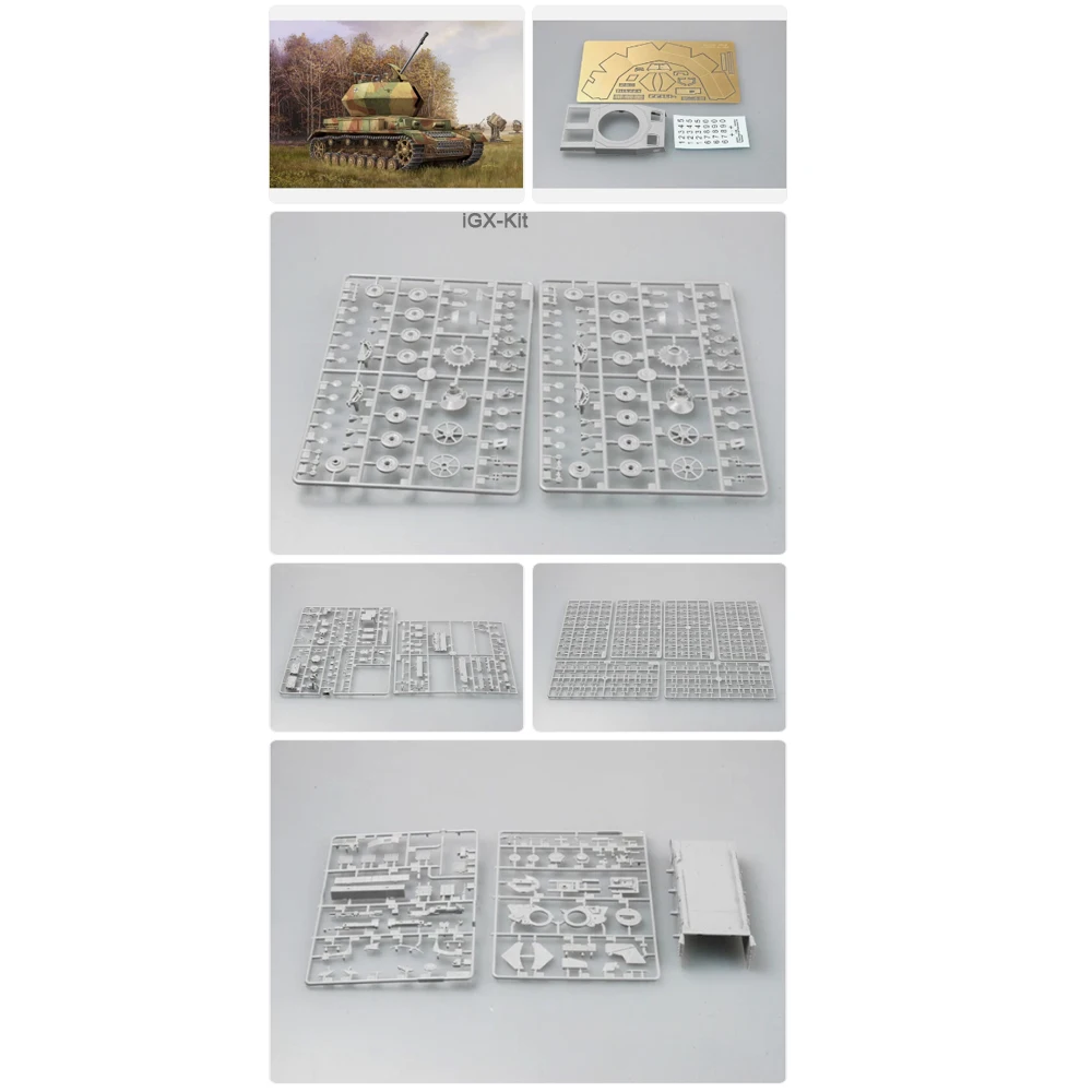 

Trumpeter 01520 1/35 Scale German 3.7cm Flak 43 Panzer IV Ostwind Tank Artillery Gift Plastic Assembly Building Model Kit