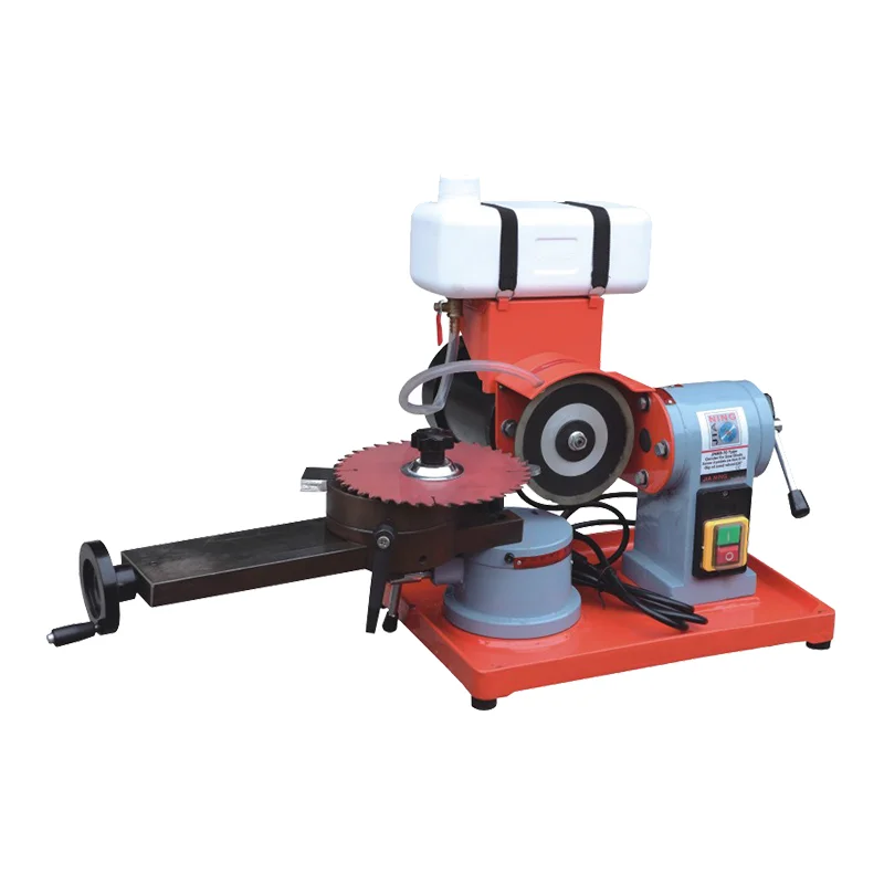 370W Circular Saw Blade Grinder Sharpener Machine 5 Inch Wheel Rotary Angle Mill Grinding for Carbide Tipped Saw Blades 220V