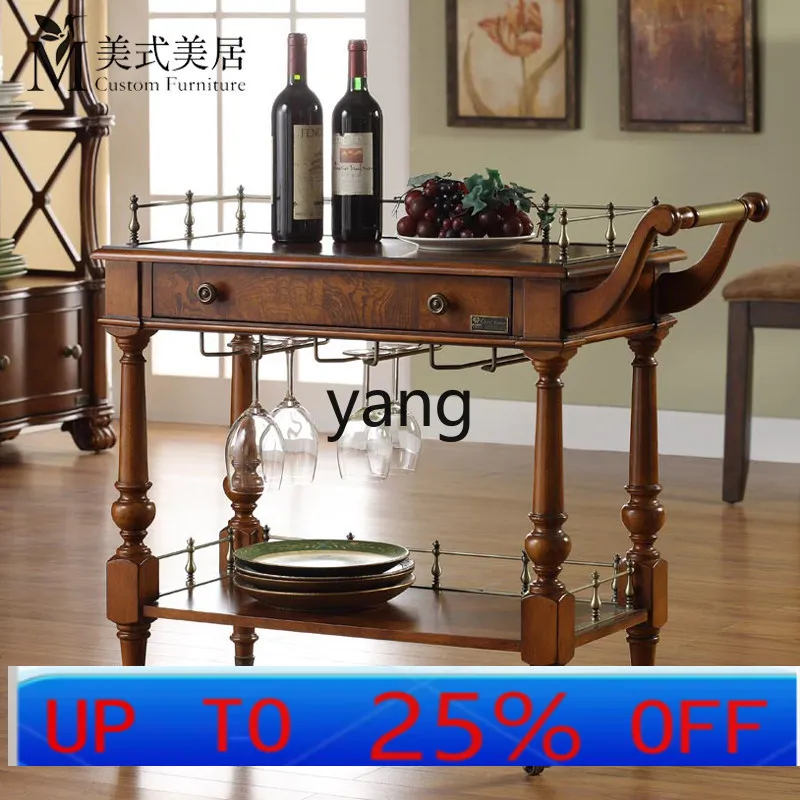 

LMM mobile wine delivery cart villa restaurant tableware and dish rack