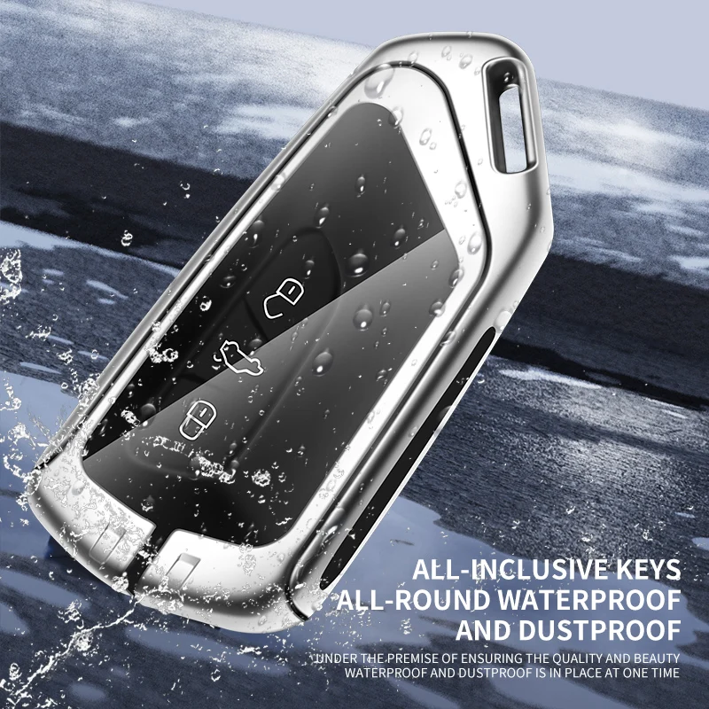 Zinc Alloy Leather Car Key  Cover Case Holder Shell Bag for Skoda Virs Remote Control Keyless Keychain Interior Accessories
