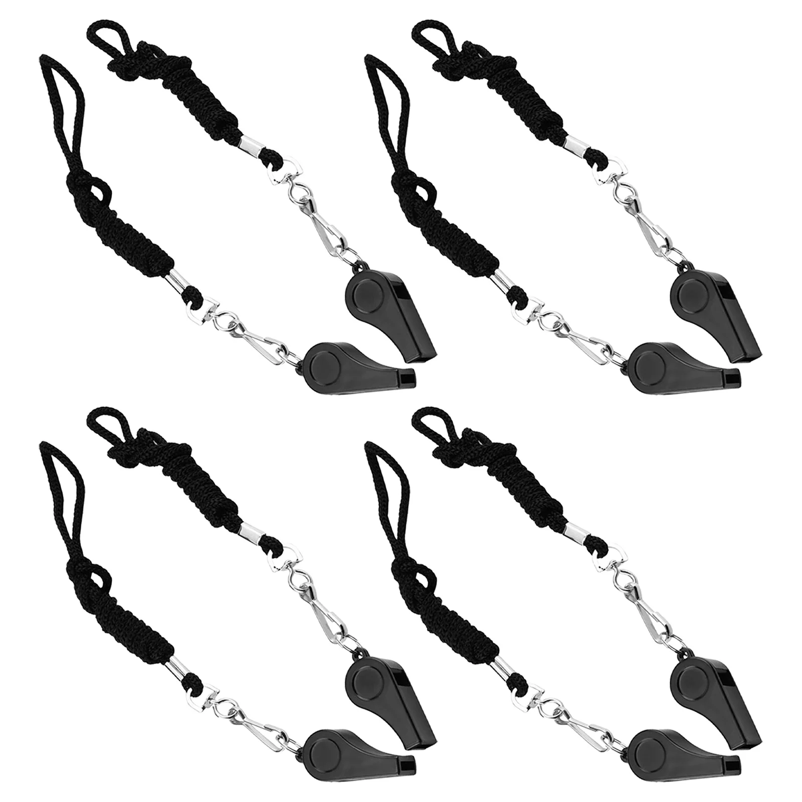 8 قطعة صفارات معدنية للطوارئ بصوت عالٍ صفارة أمان محمولة للمشي لمسافات طويلة والتخييم والحكم وتدريبات كرة القدم #2