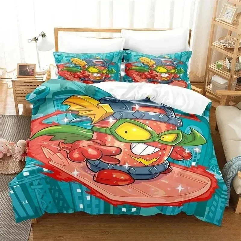 3D Print Super Zings Bedding Set For Bedroom Soft Modern Bedspreads Comefortable Kids Duvet Cover Quilt Cover And Pillowcase