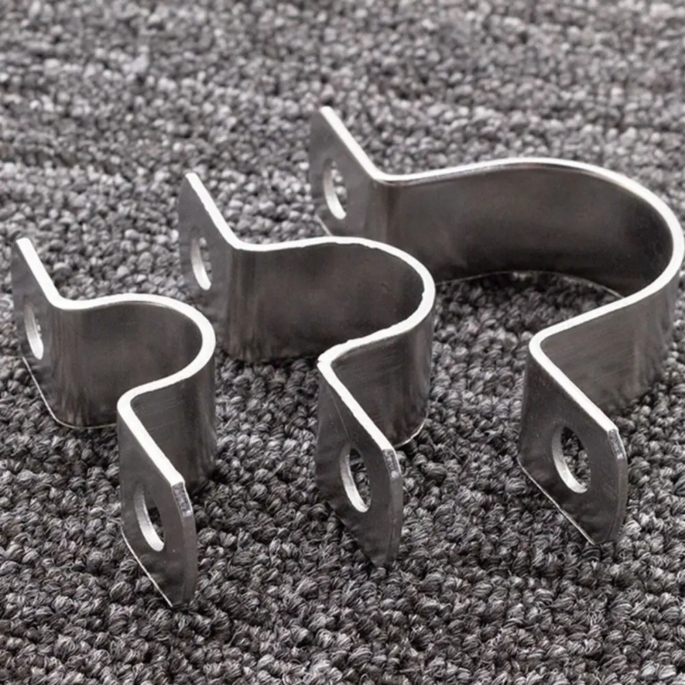 10Pcs 304 Stainless Steel M5-M100 5-100mm Saddle Clamps Riding Clip Horseback Tube Saddle Clip Buckle Throat Hoop Ohm Tube Card