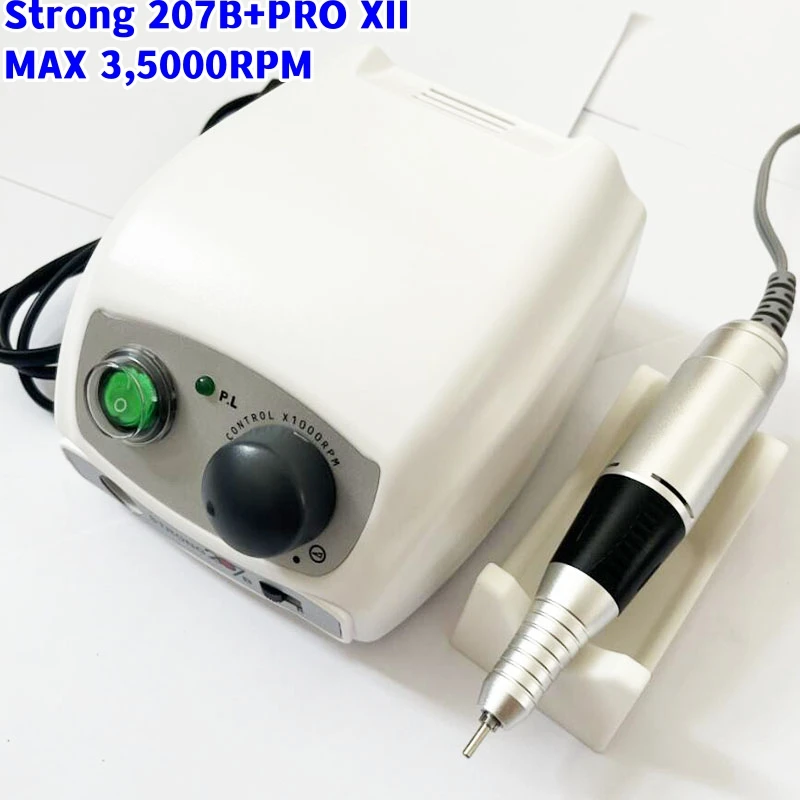 65W STRONG 207B scatola di controllo della macchina per Manicure 35000rpm manipolo lucidatura delle unghie pedicure per unghie trapano per unghie set di macchine per Manicure