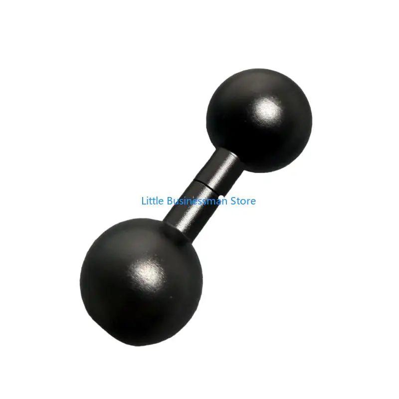 Ball Mount Extension Arm in Aluminum Black for Same-Size Motorcycle Navigation and Camera Mount Layout Use Daily M76A