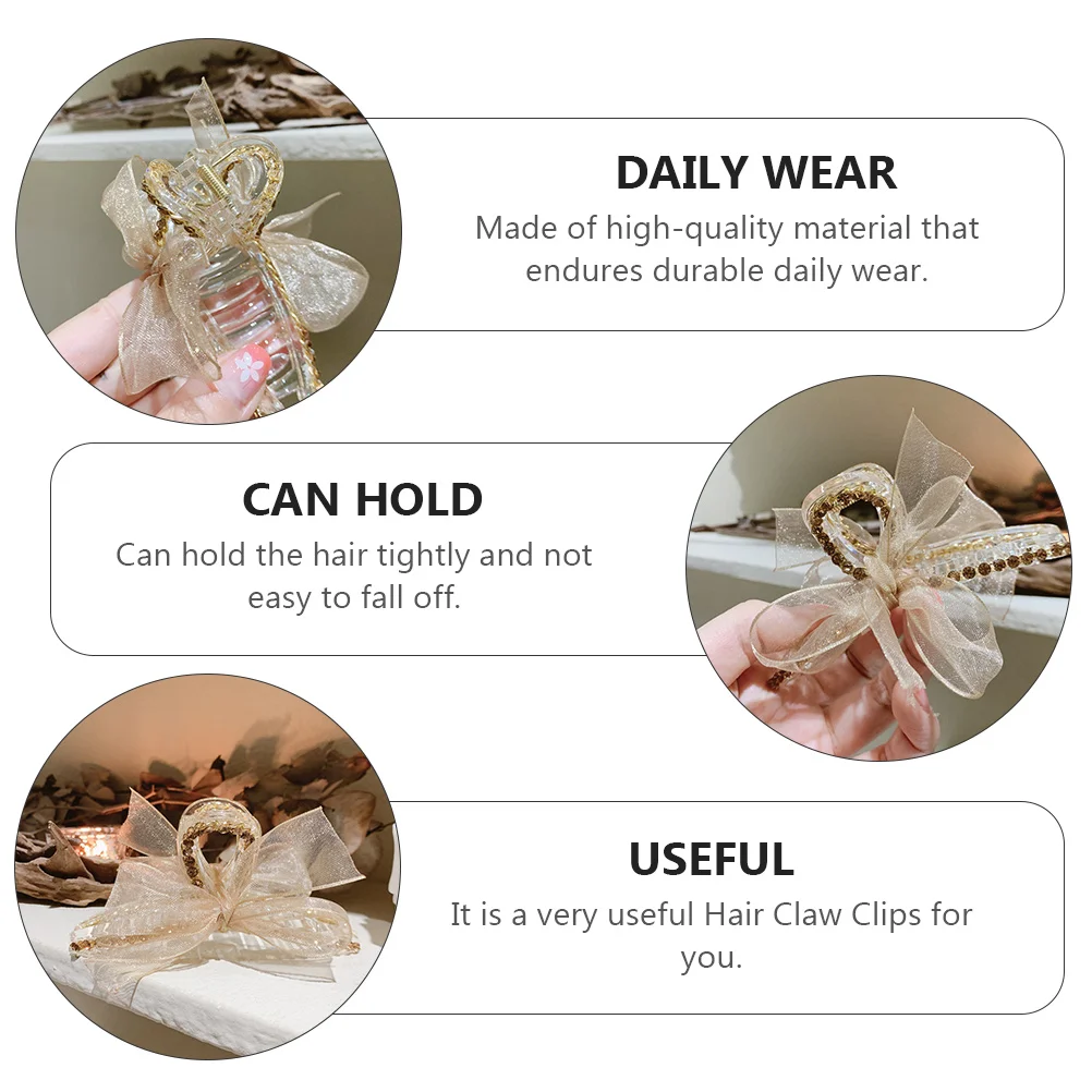 

Zinc Alloy Hairpins Non Slip Bow Clips Elegant Hair Claw Clips Accessories Toddler Bows Valentine Party Banquet Birthday Gift