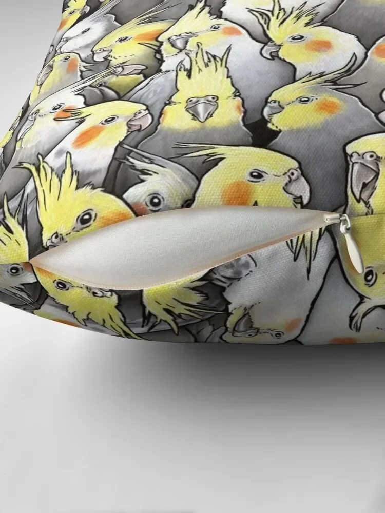 Cockatiels Galore Throw Pillow Cushions For Sofa Sofa Covers For Living Room bed pillows pillow