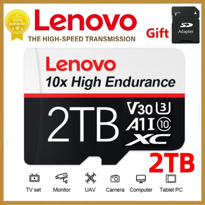 Original Lenovo 2TB Ultra-Speicher karte 1TB 512GB Klasse 10 V60 Micro TF SD-Karte 128GB SD-Speicher karte tragbare TF-Flash-Karte