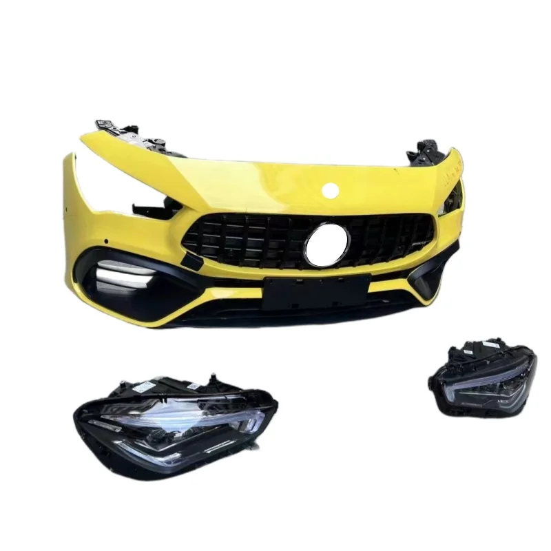 Front Bumper Assembly Radiator Headlights Bolt-On Installation High Quality 6 Month Warranty for CLA45