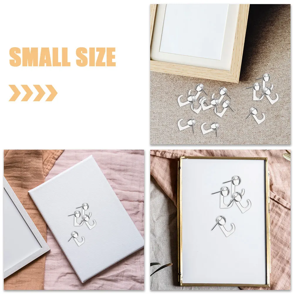 

100pcs Hook Thumb Tacks Bright Colored Pushpins Reusable Office Supplies Bulletin Board Pins Decorative Thumbtacks For Home