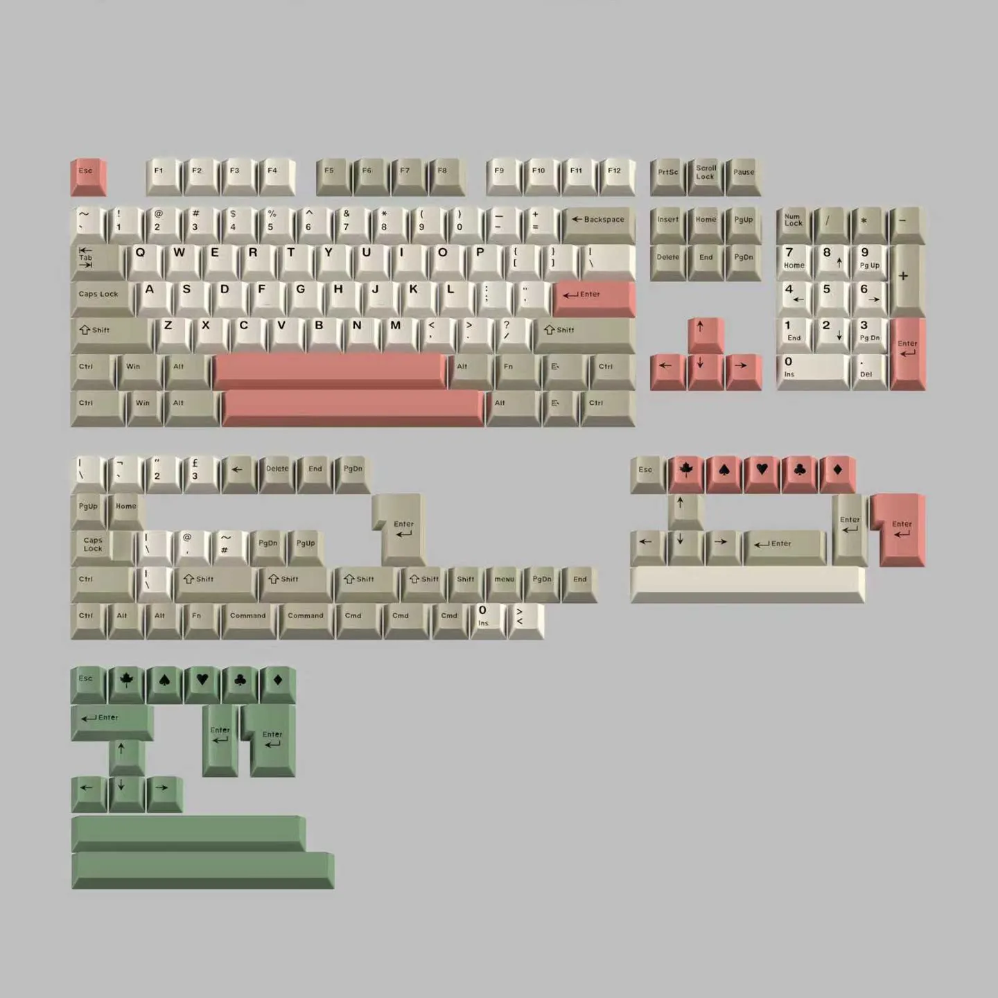 Mintcaps GMK 9009 Keycaps ABS Cherry Profile Double Shot Keycaps For MX Switches 68 75 84 87 96 98 104 108 Mechanical Keyboards