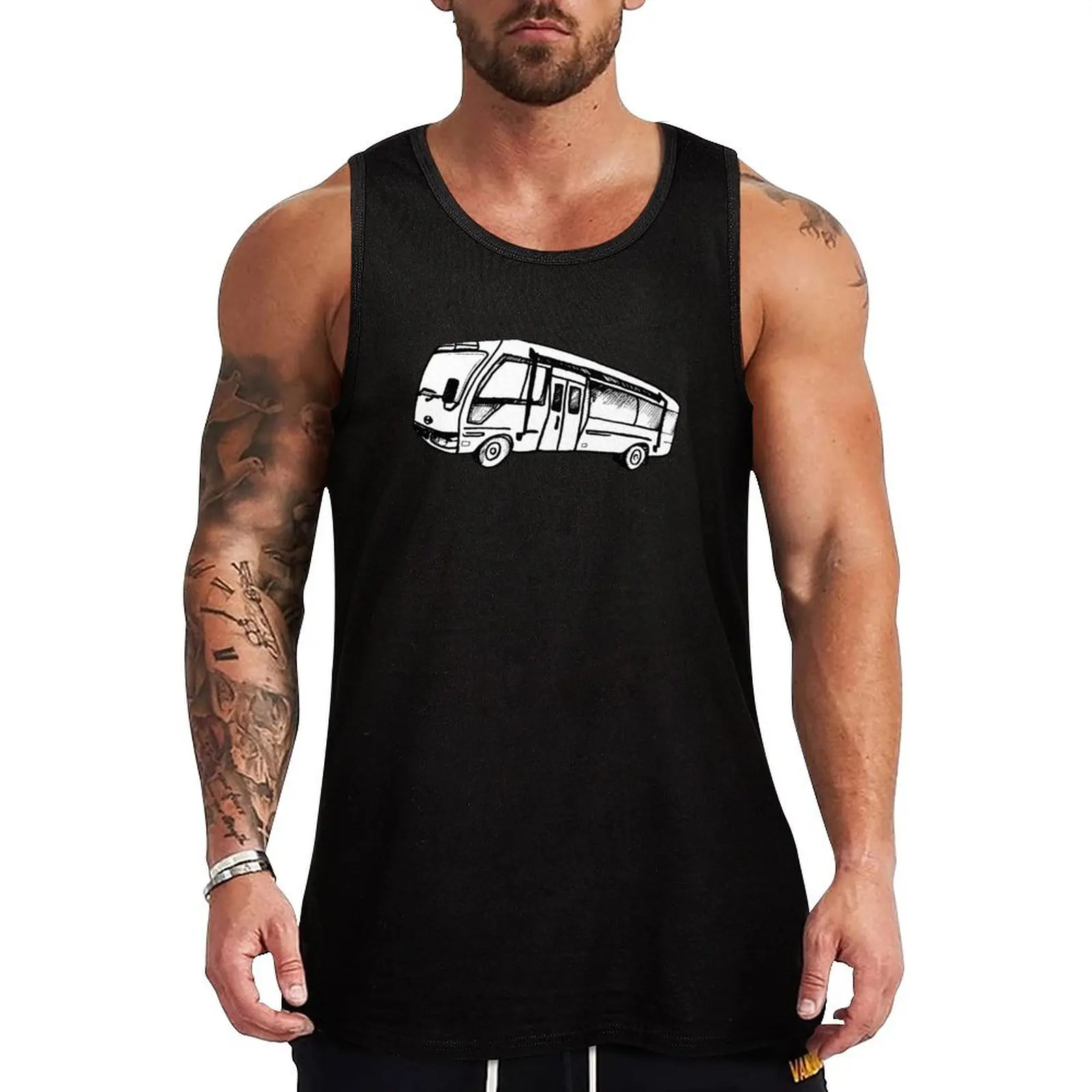 Space Romper Coaster Bus Tank Top Simple Casual Tank Top Basic Lightweight Undershirt