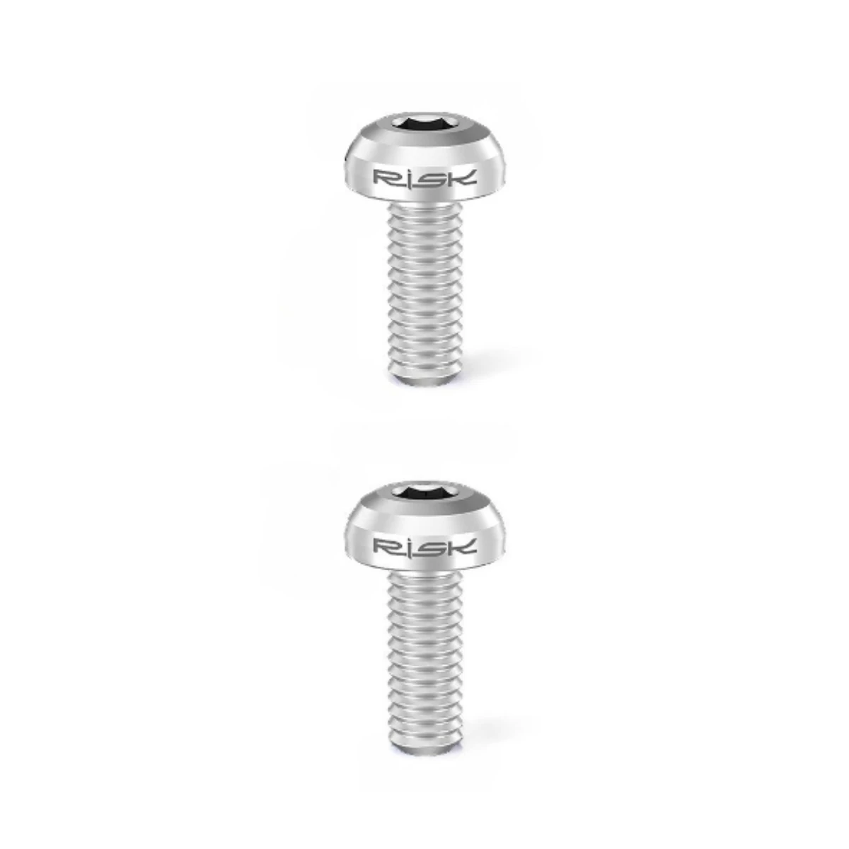 2/4 Stück Befestigungsschraube für Wasserflaschenhalter, M5 x 12 mm, Titanschraube mit Flachkopf für Mountainbikes, Rennräder