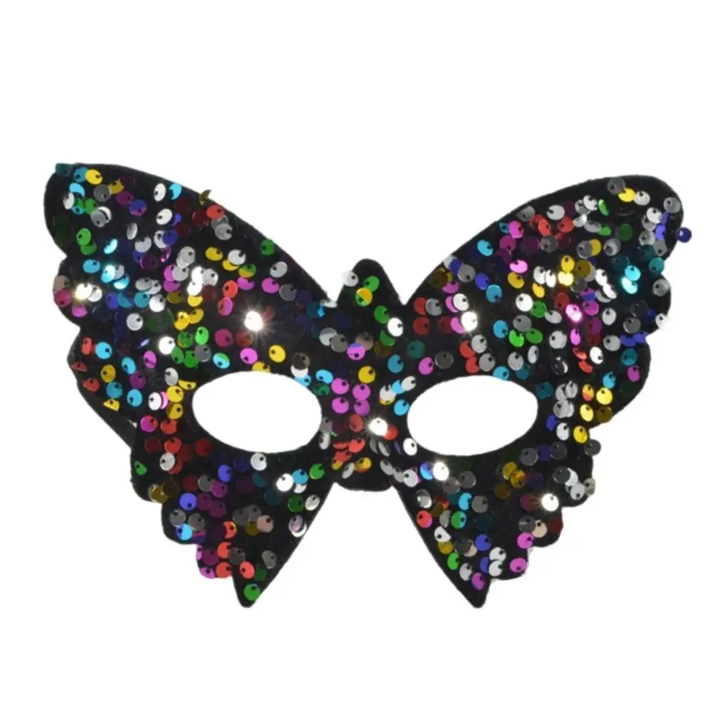 Maschere a farfalla maschera per gli occhi in maschera per adulti Fancy Party Stage Dance accessori donna affascinante maschera mezza faccia con paillettes lucide