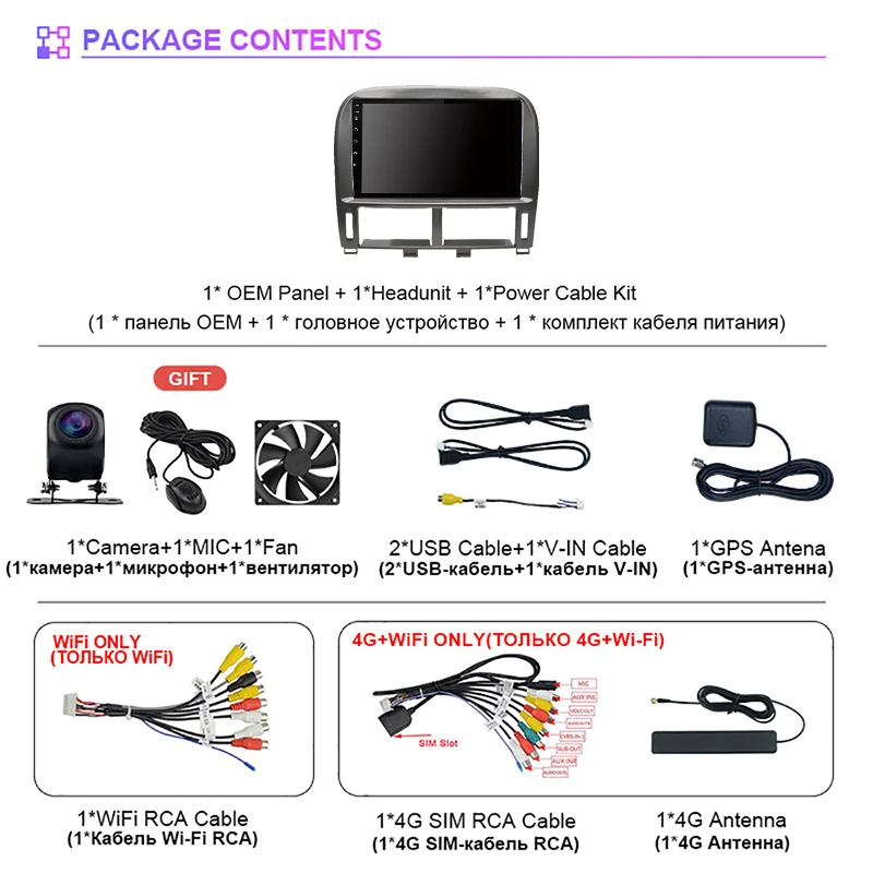 Autoradio Android 14 Carplay, DSP, Stéréo, 2DIN, Unité Centrale pour Lexus LSturquoise, XF30, LS 430, 2000 - 2006