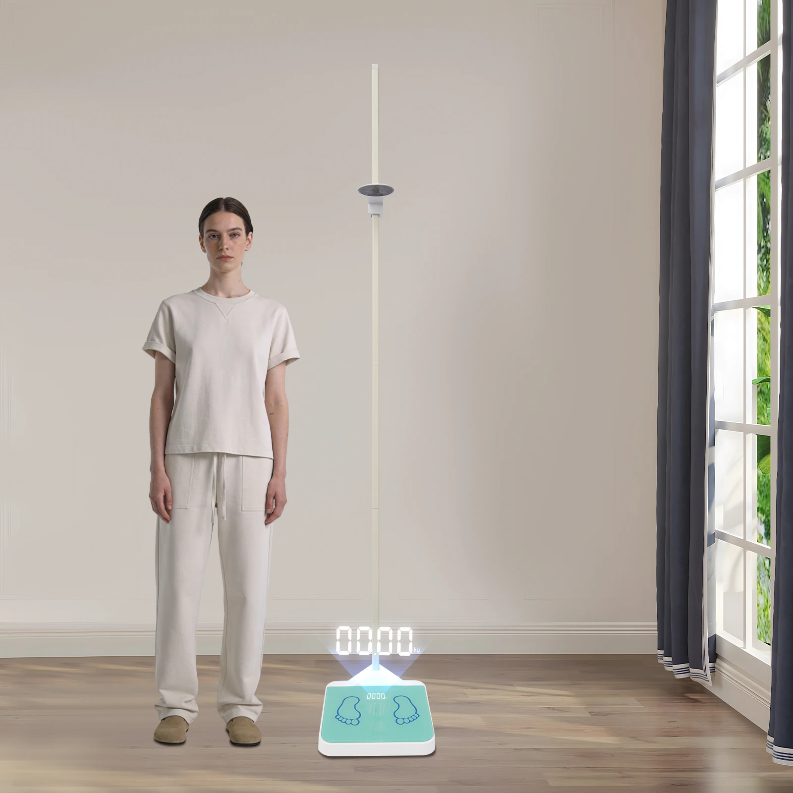 Height and Weight Measuring Device with Voice Broadcast