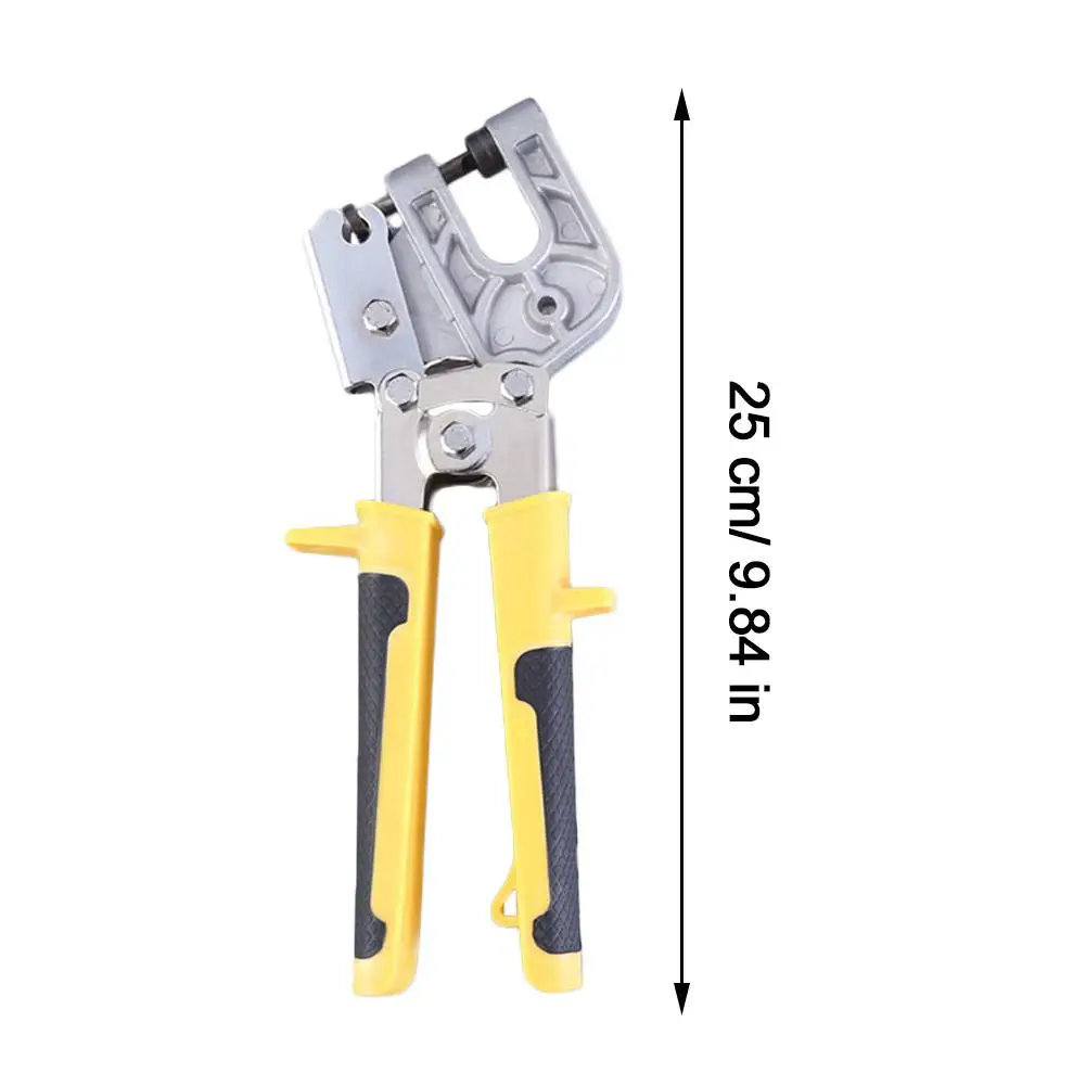 Aluminum Alloy Metal Stud Crimper Ceiling Punching Pliers Plaster Drywall Tools For Fastening Metal Double Handed Pliers