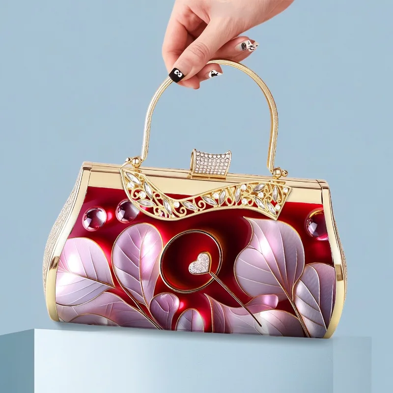 New Dinner Party Gala Model Dress Tote Bag Handmade Cosmetic Bag