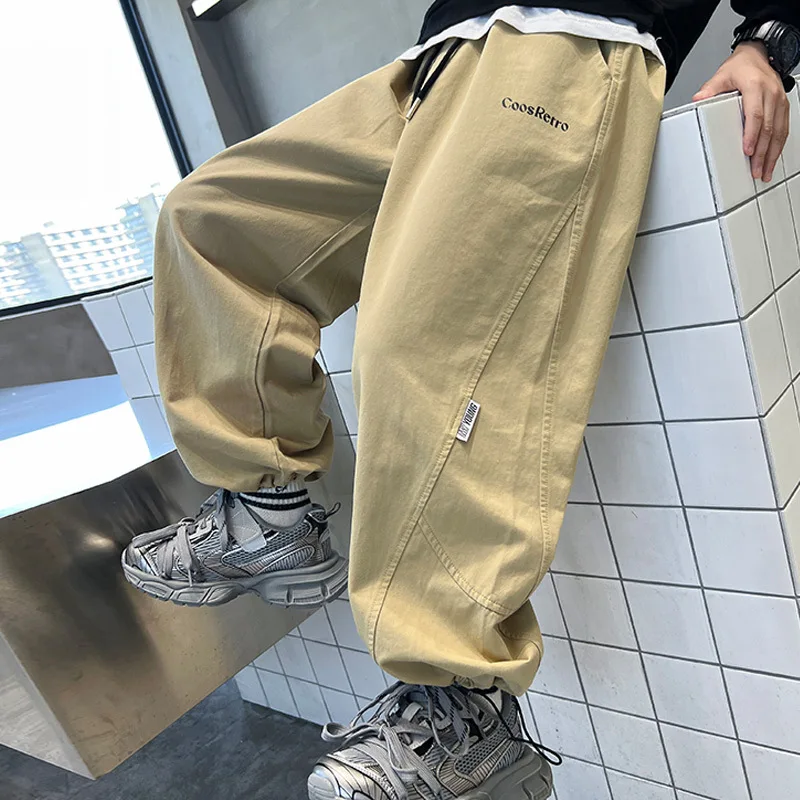 Teenage Boys Pants Spring and Autumn 2026 New Middle and Large Kids Fashion Outdoor Casual Long Pant Brand Trouser Brand Trouser