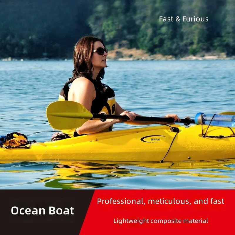 Kayak, Canoa Profesional Ligera de Carcasa Rígida para 1 Persona, Kayak Oceánico para Mar, Kayak Inflable, Bote de Remo Ligero