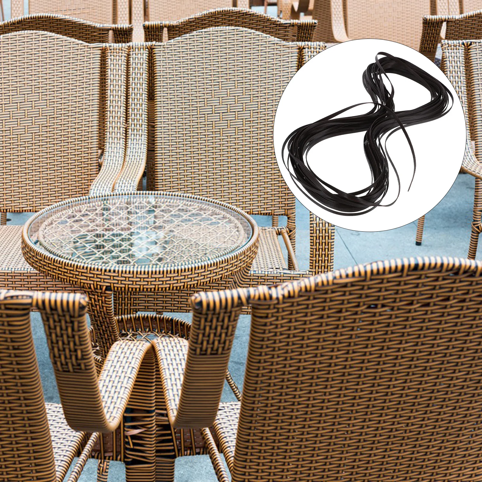 

Simulation Plastic Rattan Material Pe Durable Handicrafts DIY Chair Repair Caning Material for Crafts Gift Making