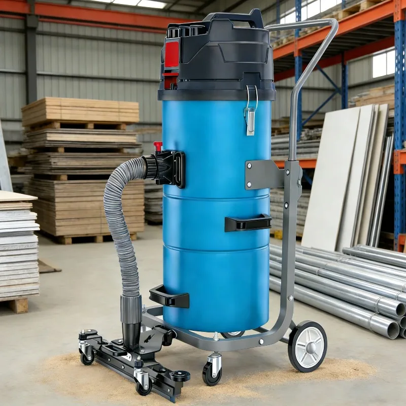 TJ5400FP Small Industrial Electric Vacuum Cleaner 5400W High Suction Power Stainless Steel Dust Collection for Garage