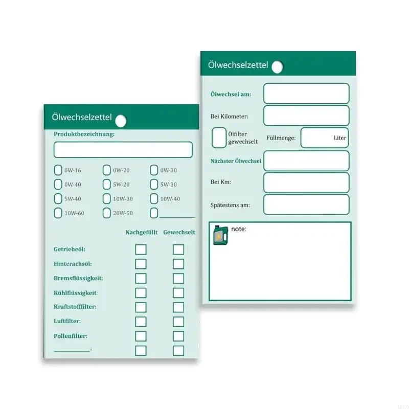 

50pcs/100pcs Automotive Maintenance Pendants Easy Hanging Reminder Oil Change Notes Oil Change Pendants Signs 6x10cm