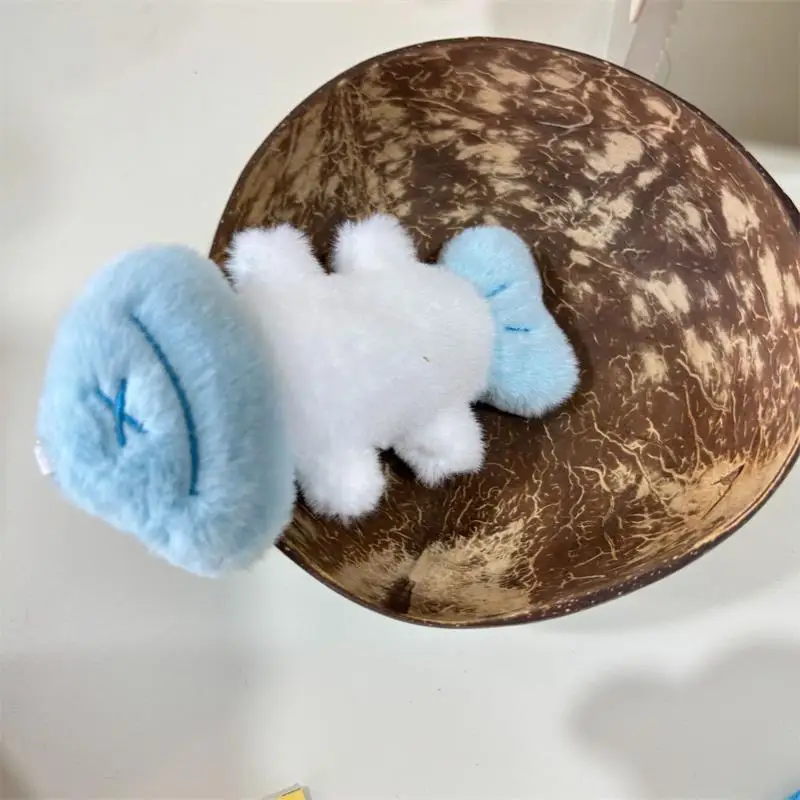 1/2 PCS Cute Cartoon Funny Fish Bone Plush Doll Stuffed Toys Keychain Bag Pendants Creative Backpack Hanging Ornaments Kids Gift