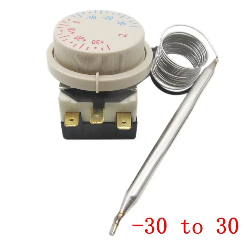 

AC 250V 16A Freezer Refrigerator Thermostat -30 to 30 Celsius Degree