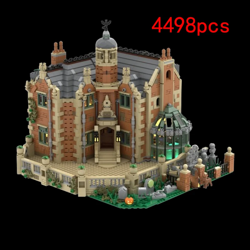 MOC Blocos de Construção Montados, Partícula Pequena, Casa Construção Série, Brinquedos Infantis Puzzle, Ornamentos Modelo DIY, Spot