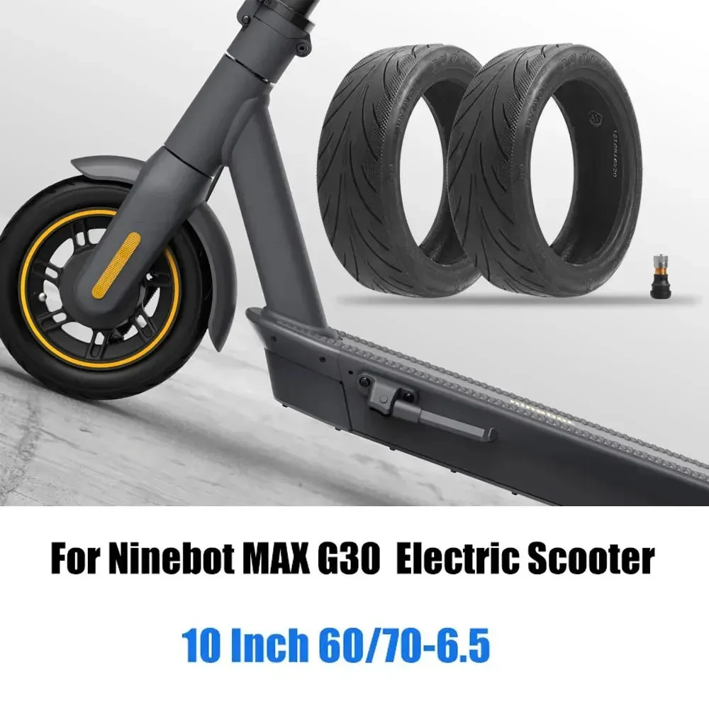 Front or Rear Tubeless Tyre 60/70-6.5 Vacuum Tire for Segway Ninebot MAX G30 KickScooter Electric Scooter 10 Inch Wheel Parts