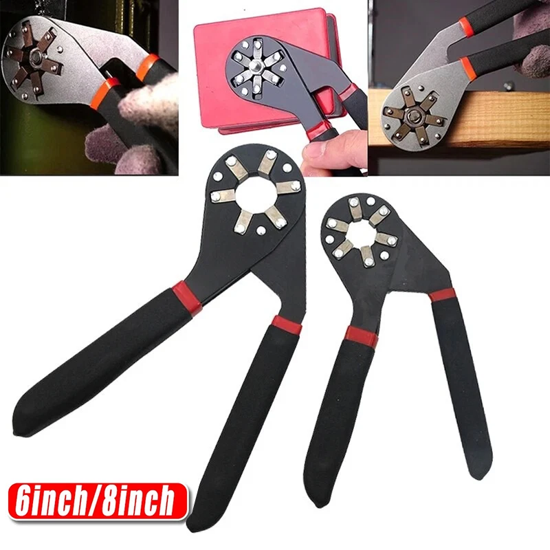 

6'' or 8'' Universal Magic Wrench Multi-purpose Outer Hexagonal Wrench Hand Tool Adjustable Clampable Movable Hex Wrench