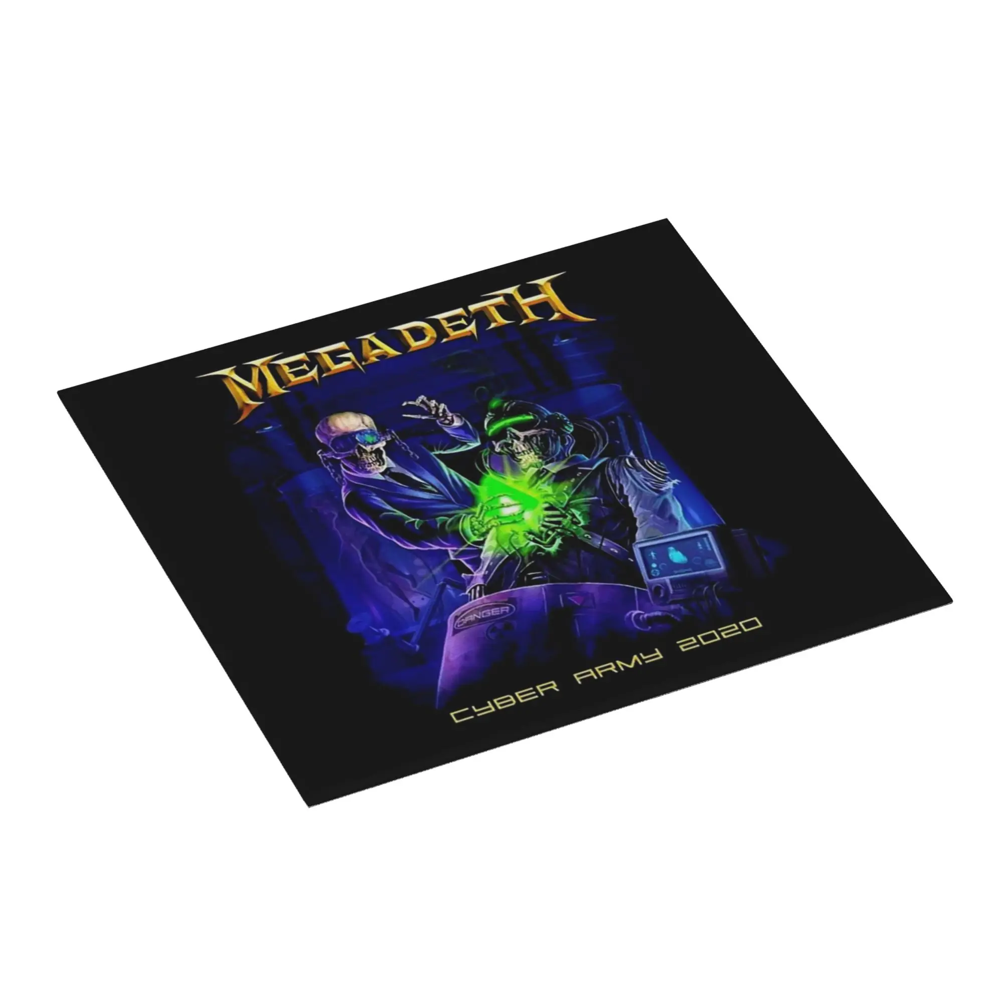 Megadeths Rock Band Cyber Army Drying Mat For Kitchen Waterproof Non‑Slip Oil Proof Reusable  Bathroom Countertop Protector Mat