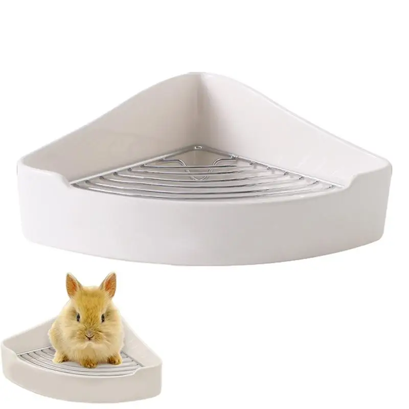 Potty Trainer for Rabbit Potty Trainer for Rabbits Ceramic Material Rabbit Litter Tray for Small Guinea Pigs Puppies Kittens