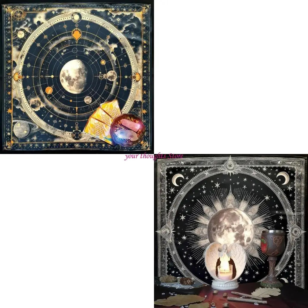 

Divinations Tablecloth Moon Planet Astrology Card Card Card Altecloth Divination Divation