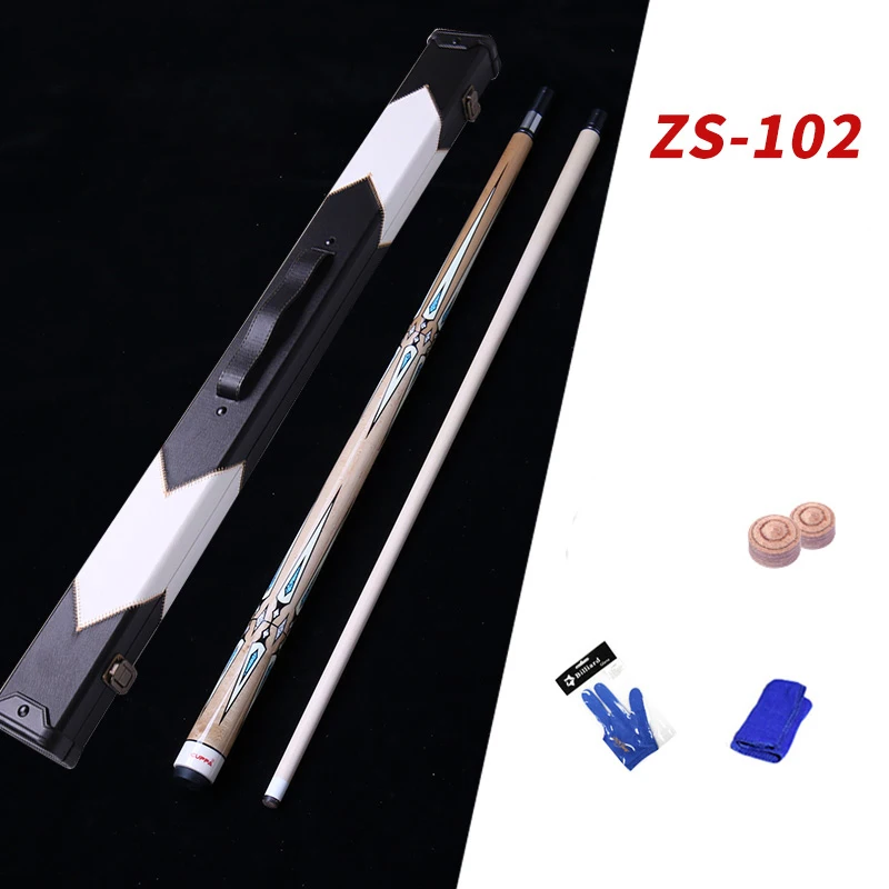 CUPPA ZS Pool Cue Stick 11.75mm 12.75mm with Pool Cue Hard Case,Tips,Glove,Protector,Cloth 2019