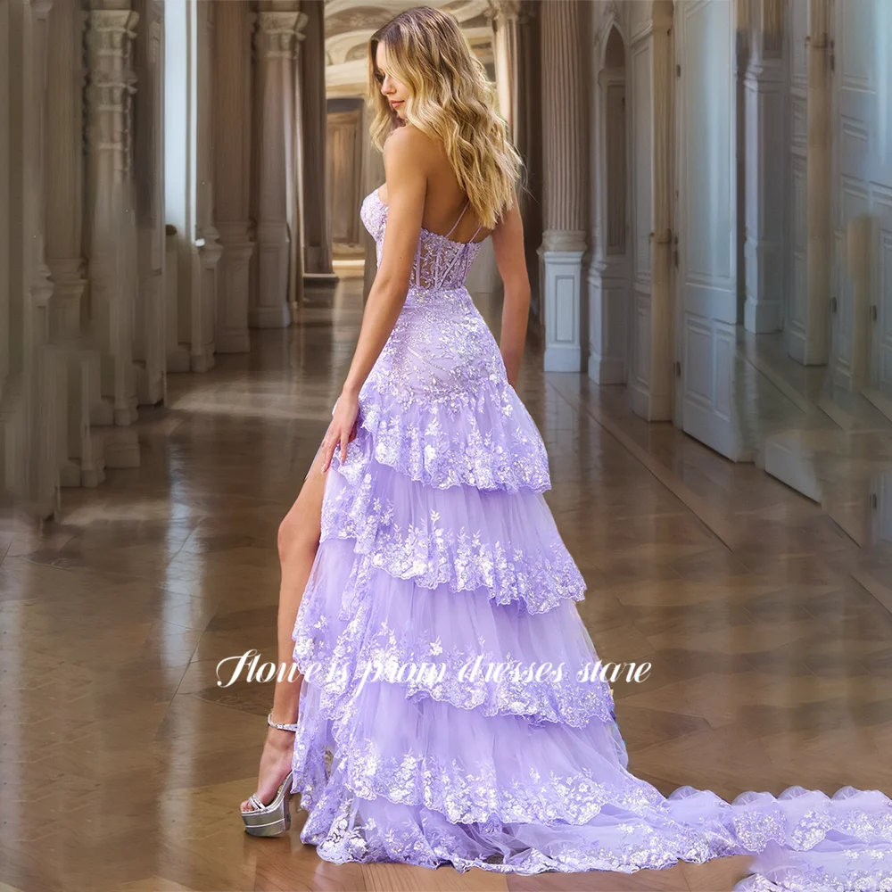 فستان حفلة موسيقية بكتف واحد مزين بالزهور فستان سهرة مزين بالترتر مع فستان أنيق مناسب للحفلات الرسمية الحلوة