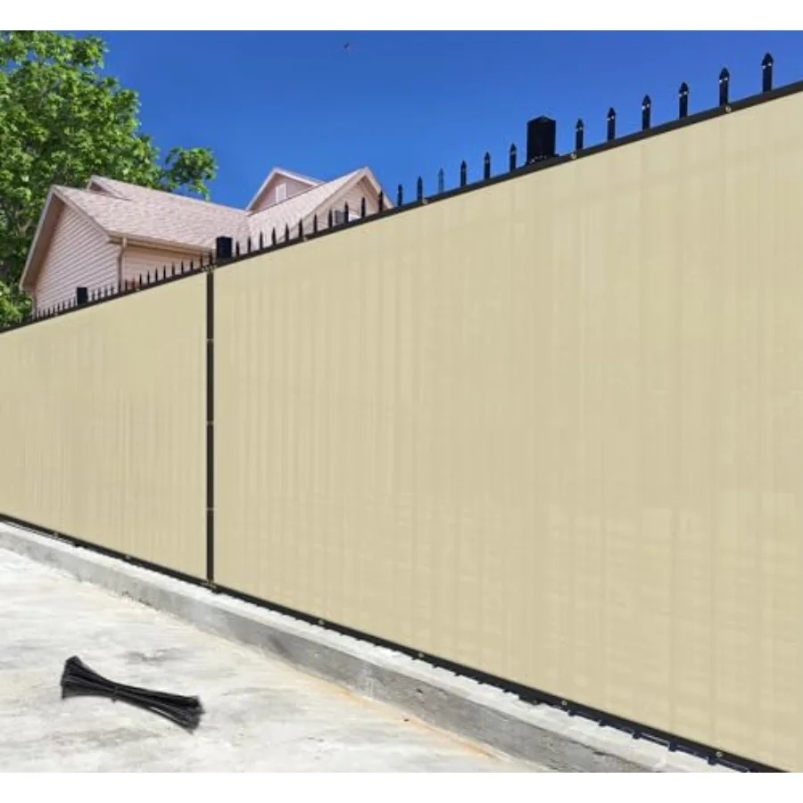 

Сетка-экран для ограждения 6' x 40' с 90% уровнем защиты от посторонних глаз, ветрозащитная сетка-затенитель с медными люверсами для патио и заднего двора